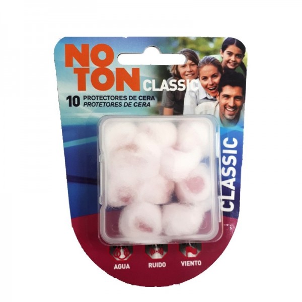 Noton Tapones de Cera y Algodon para Oidos 10 Ud