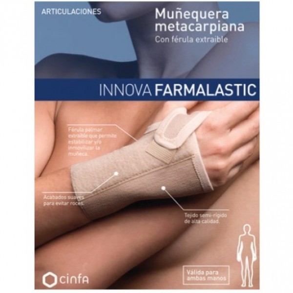 Farmalastic Muñequera Metacarpiana con Ferula Ta