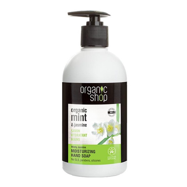 Organic shop minty jasmine jabon de manos jabon de manos moisturizing 200ml