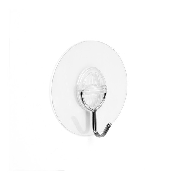 Colgador adherente reutilizable con gancho móvil transparente. 1292-0 inofix (pack 5 unidades)