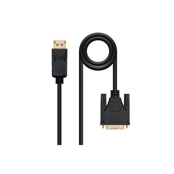 Nanocable cable conversor dp a dvi 1 m negro