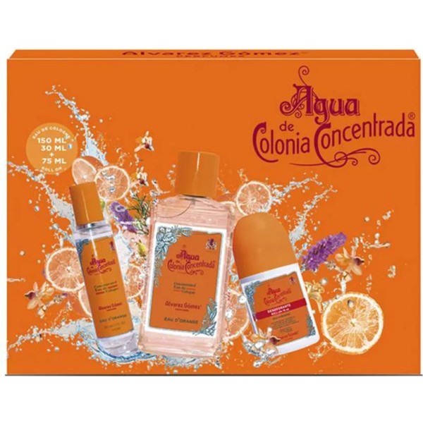 Alvarez gomez naranja eau de cologne concentrado 150ml vaporizador + desodorante 1u