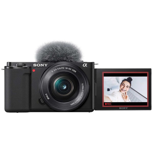 Sony alpha zv-e10l + objetivo power zoom 16-50mm f/3.5 - 5.6 / cámara vlog
